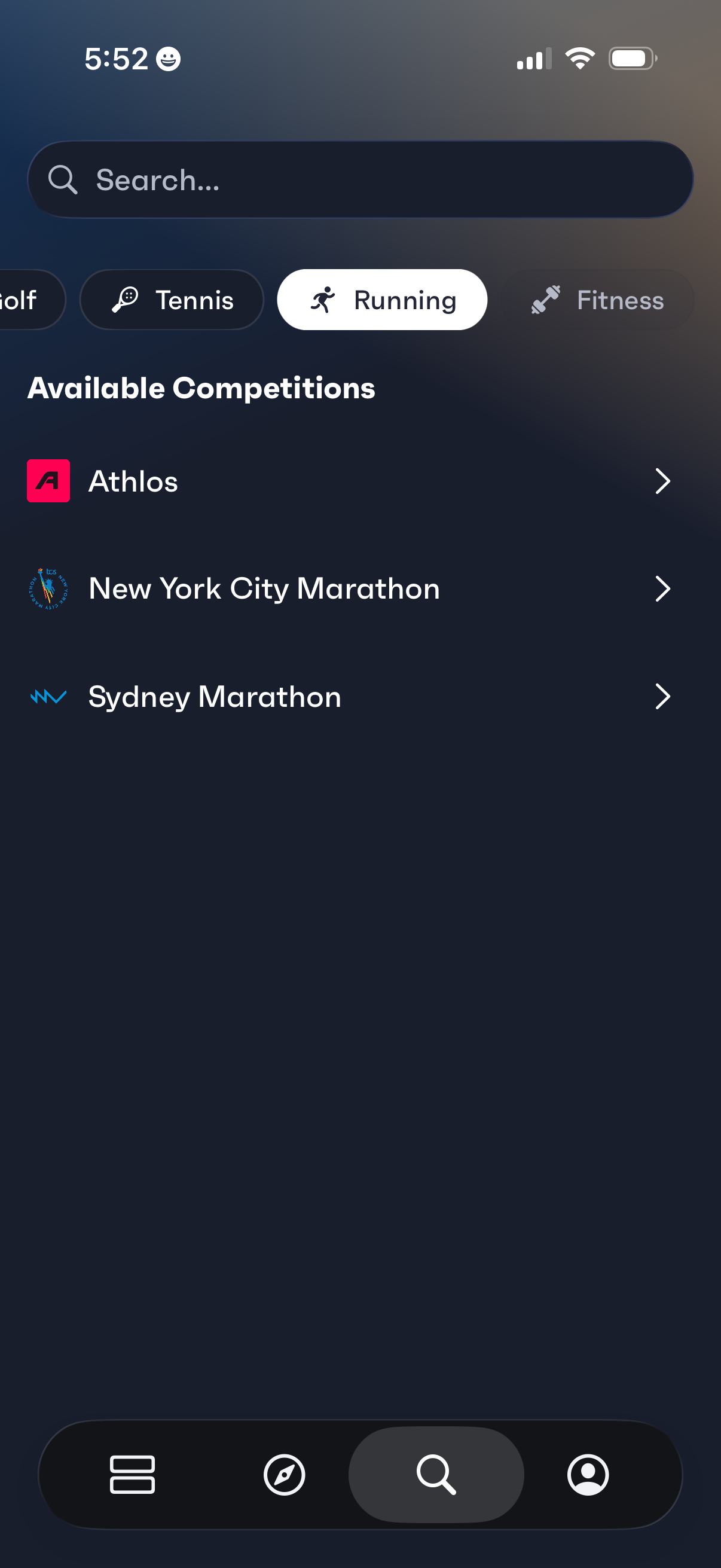 fixtured search screenshot